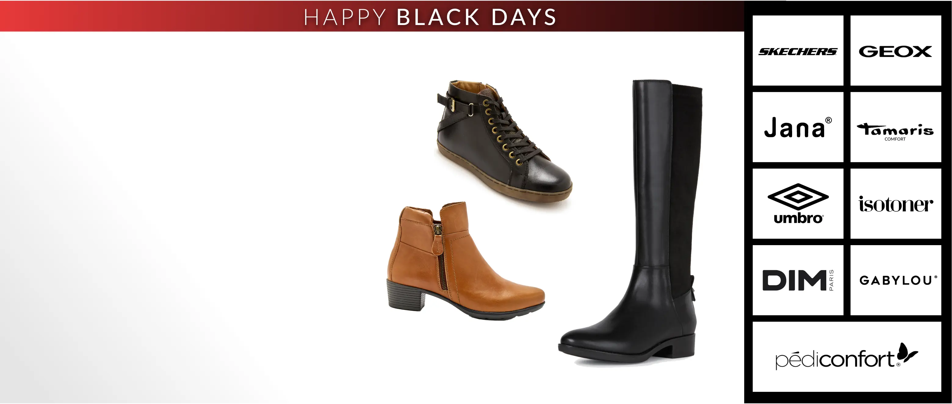 Happy Black Days : vos marques chaussures préférées jusqu'à -30% sur le site