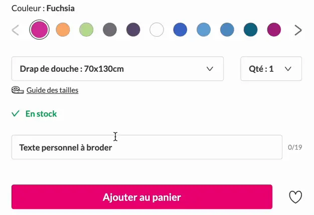 Gif sur comment passer une commande pour une broderie personnalisée - Blog Blancheporte