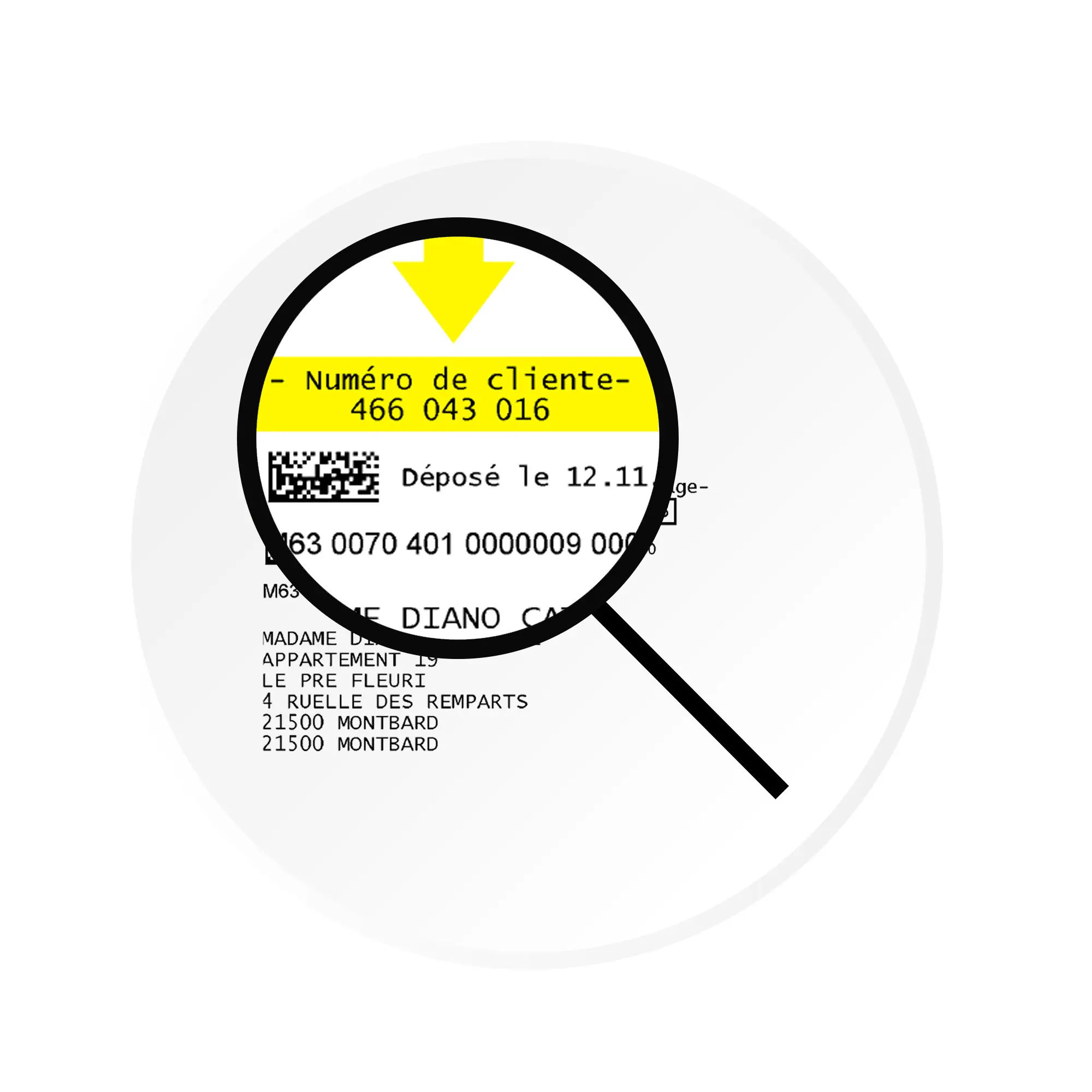 Où trouver votre numéro de client(e) ?