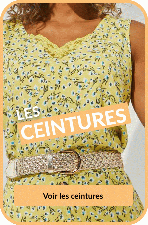 Découvrez notre sélection de ceintures femme pas cher