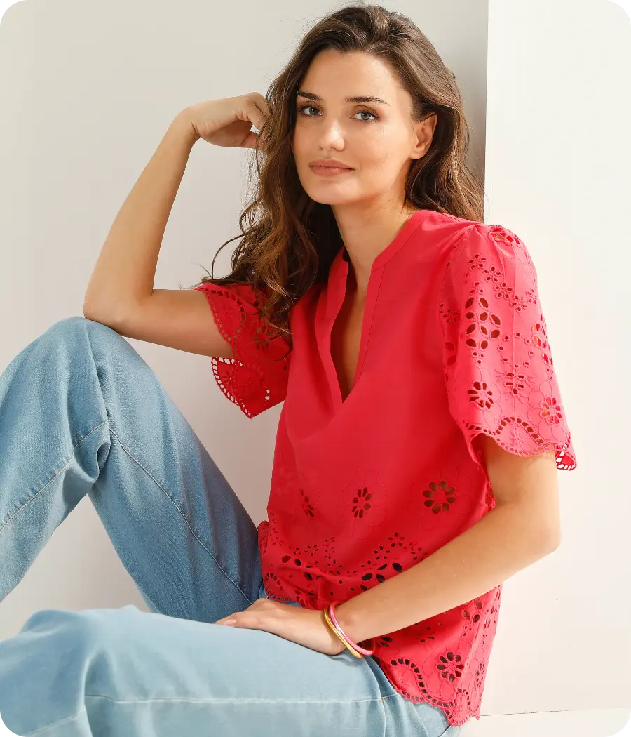 Craquez pour la blouse chez Blancheporte, la pièce indispensable de l'été du 34 au 58