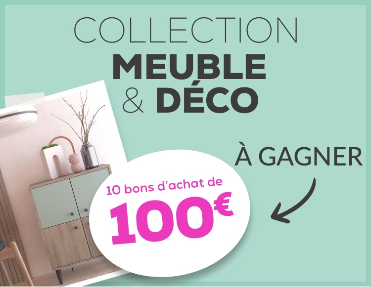 Jeu concours Blancheporte : venez découvrir notre collection meuble & déco et tentez de remporter 10 bons d'achat de 100€(1) !