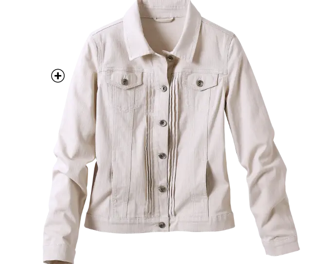 Veste boutonnée à plis fantaisie, élégante sur une jupe longue fluide | Blancheporte