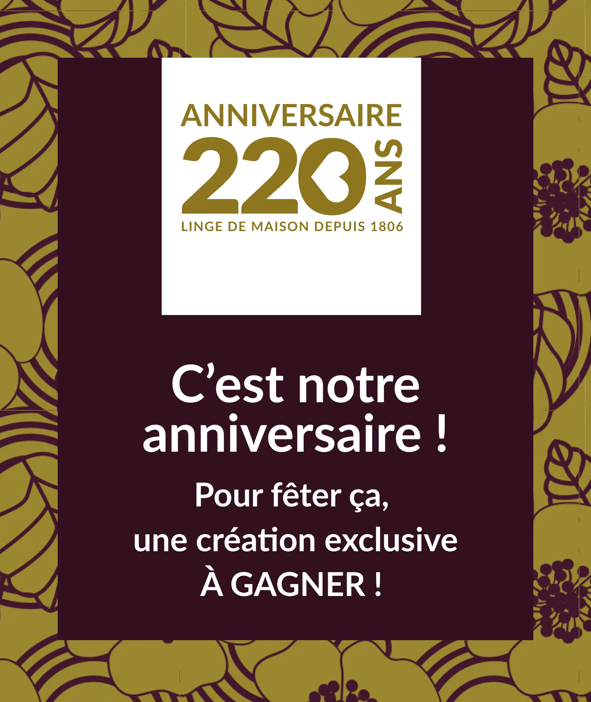 C'est notre anniversaire, jeu concours sur Blancheporte.fr