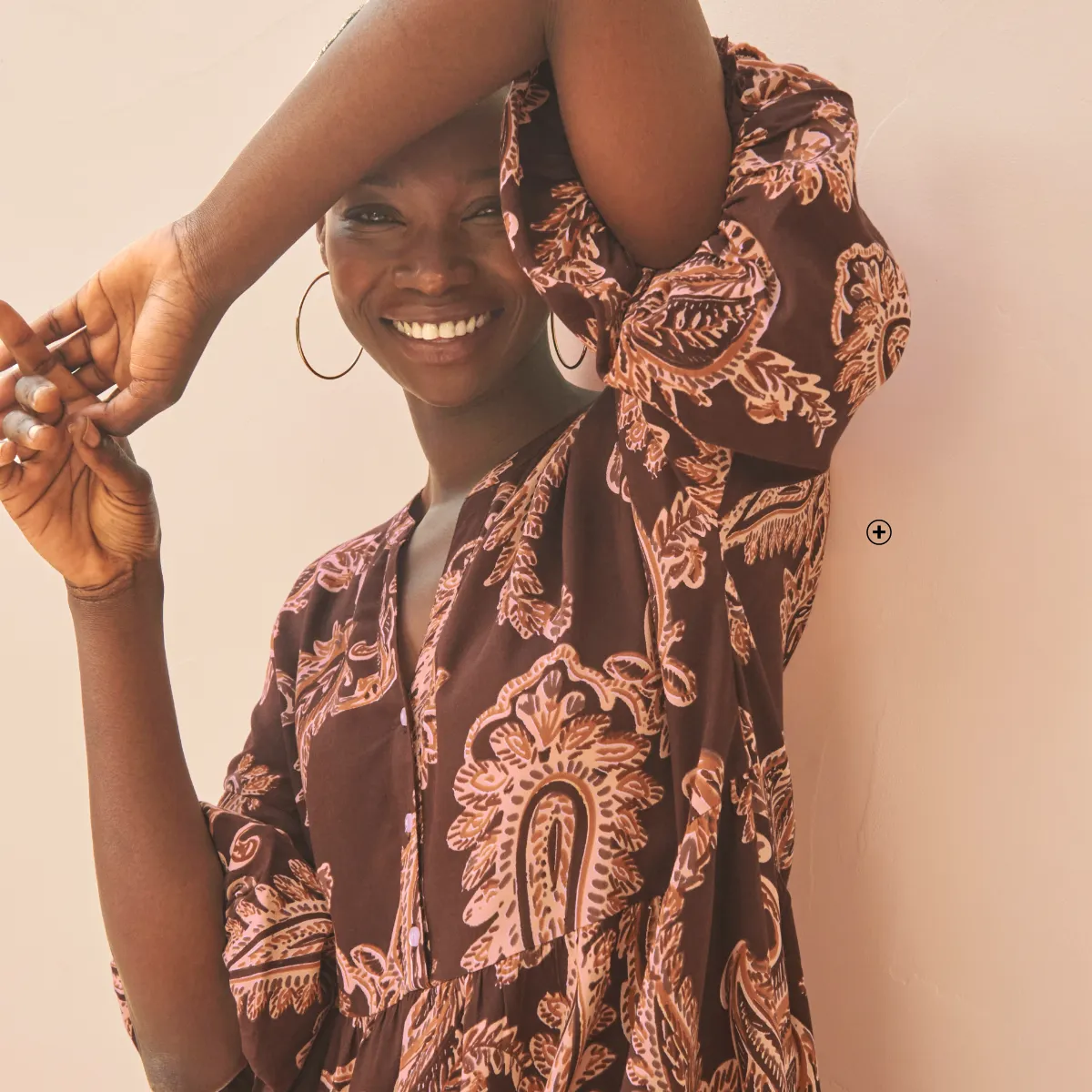 Robe imprimée de couleur chocolat - Blog Blancheporte