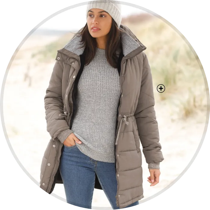 Doudoune longue imperméable à capuche, matelassage vertical pour structurer et affiner la silhouette – Blog Blancheporte