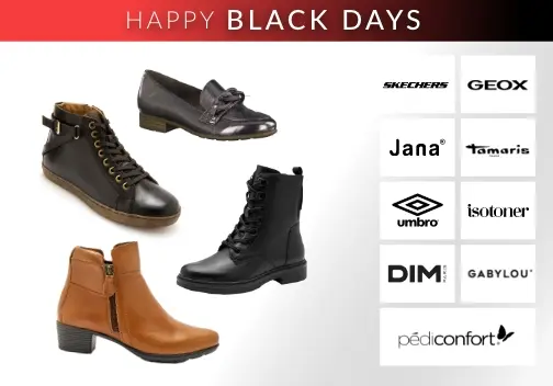 Happy Black Days : vos marques chaussures préférées jusqu'à -30% sur le site