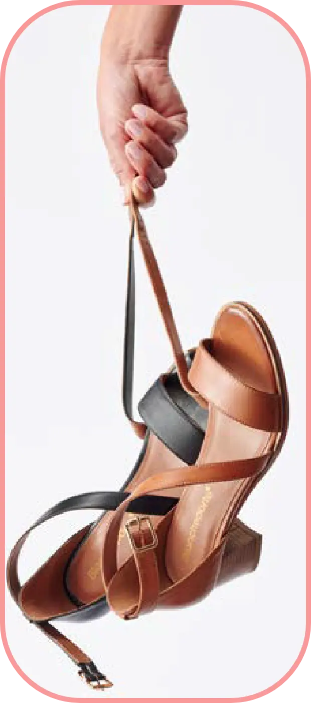 Sandales en cuir à talon, élégantes et confortables pour les soldes été 2025 | Blancheporte