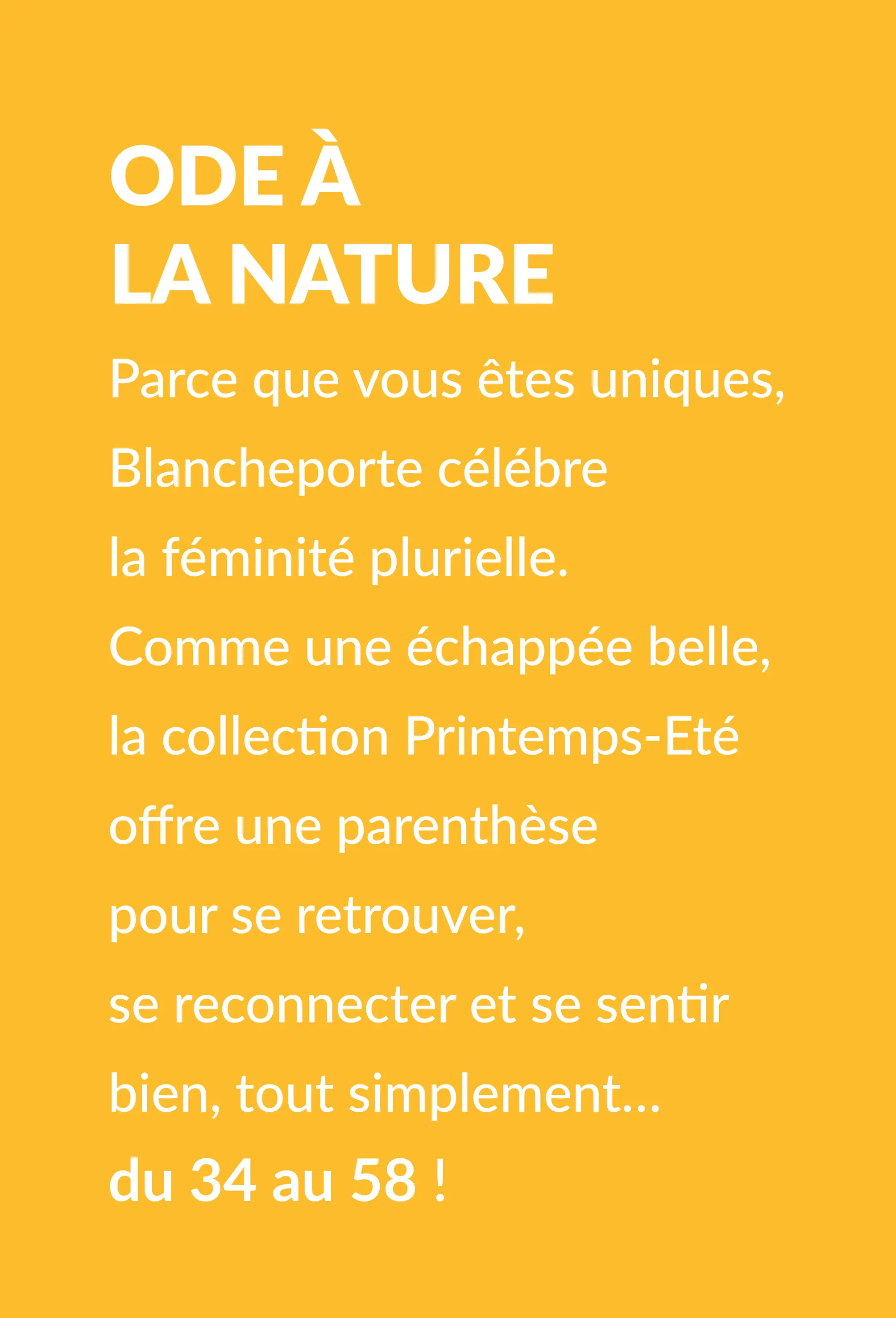 Ode à la nature - mode femme