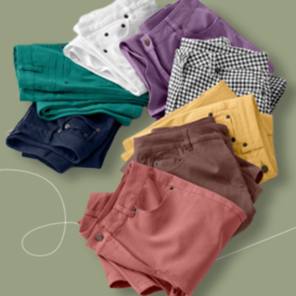 Pantalons femme coupe fuselée couleur Colors&Co® | Blancheporte