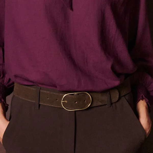 Blouse à lavallière, manches longues, bordeaux - Blog Blancheporte