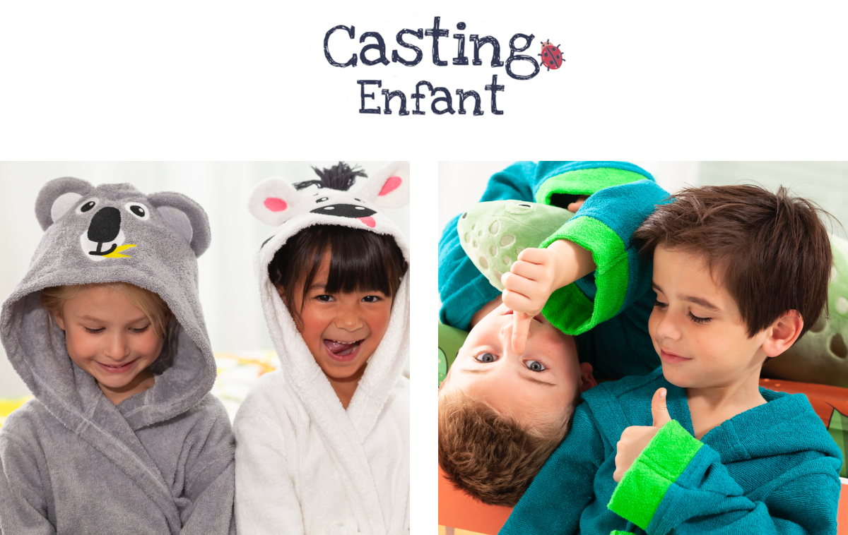 Peignoirs de bain à capuche pour enfants Peignoirs de bain à capuche Colombine® pour enfants 100% coton pas cher | Blancheporte