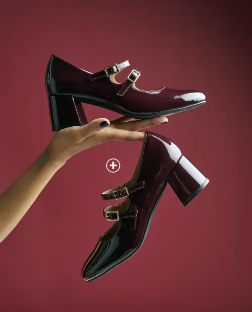 Babies vernies à talon – chaussures féminines au style chic, idéales pour compléter une robe chemisier ou une robe de soirée élégante