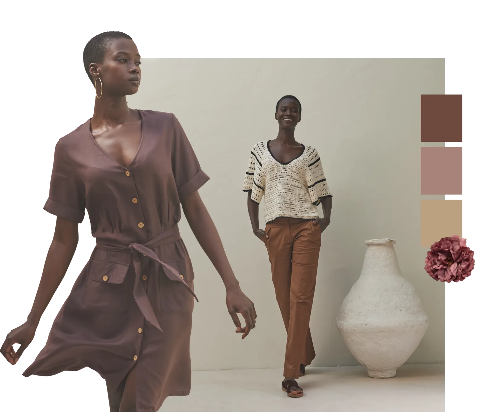 Le Brun, allié réconfortant: découvrez les couleurs tendance printemps-été 2026, pour un look mode femme élégant | Blancheporte