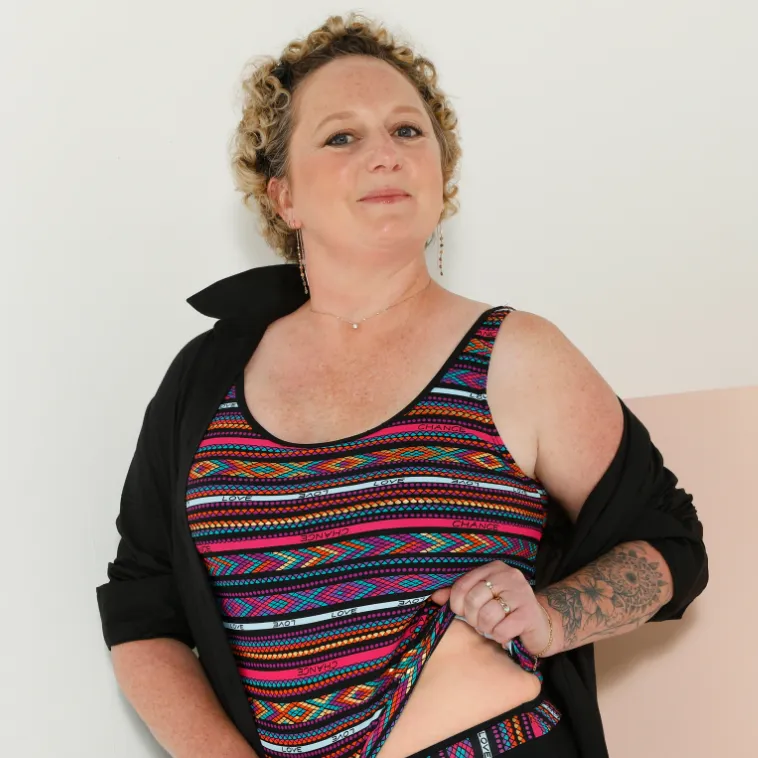 Tankini post-opératoire imprimé brésilien | Blancheporte