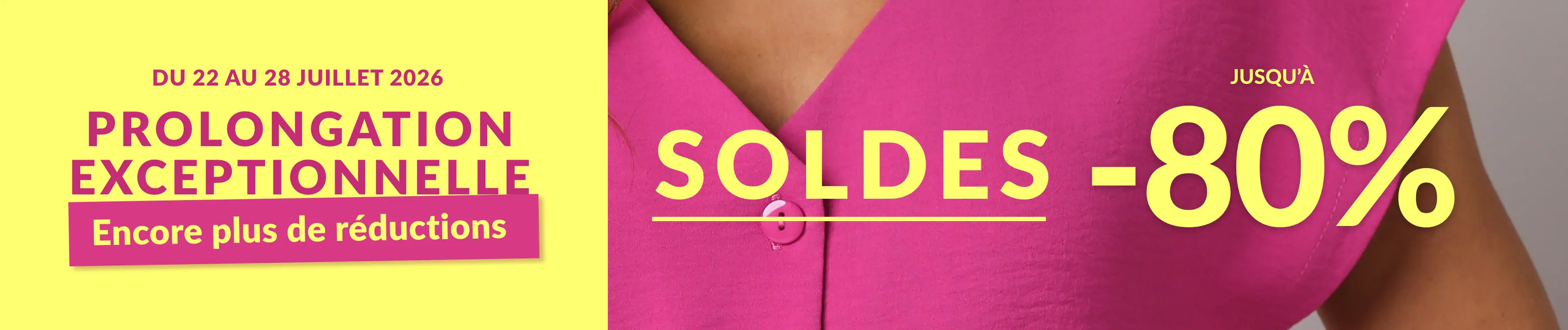 Prolongation exceptionnelle des Soldes d’été :  jusqu'à -80% sur le site Blancheporte.fr