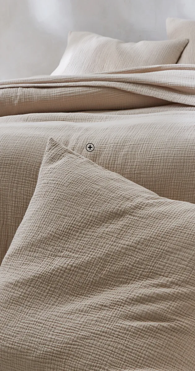 Drap-housse en gaze de coton terracotta, douceur et élégance | Blancheporte