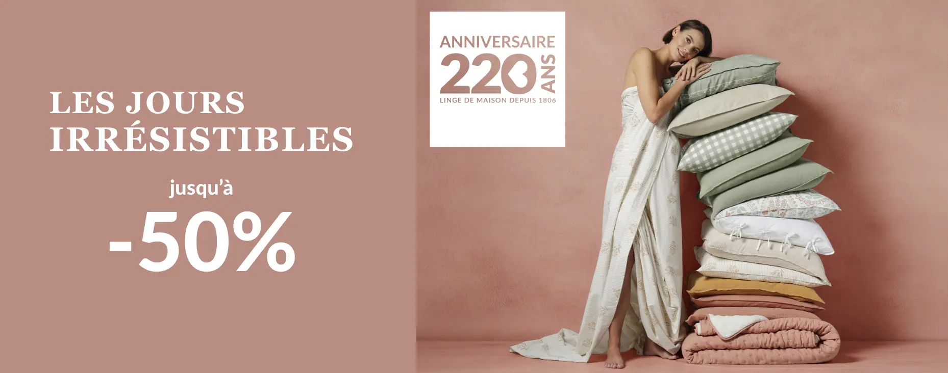 Les jours irrésistibles Blancheporte : profitez d'une sélection le blanc jusqu'à -50% sur le site