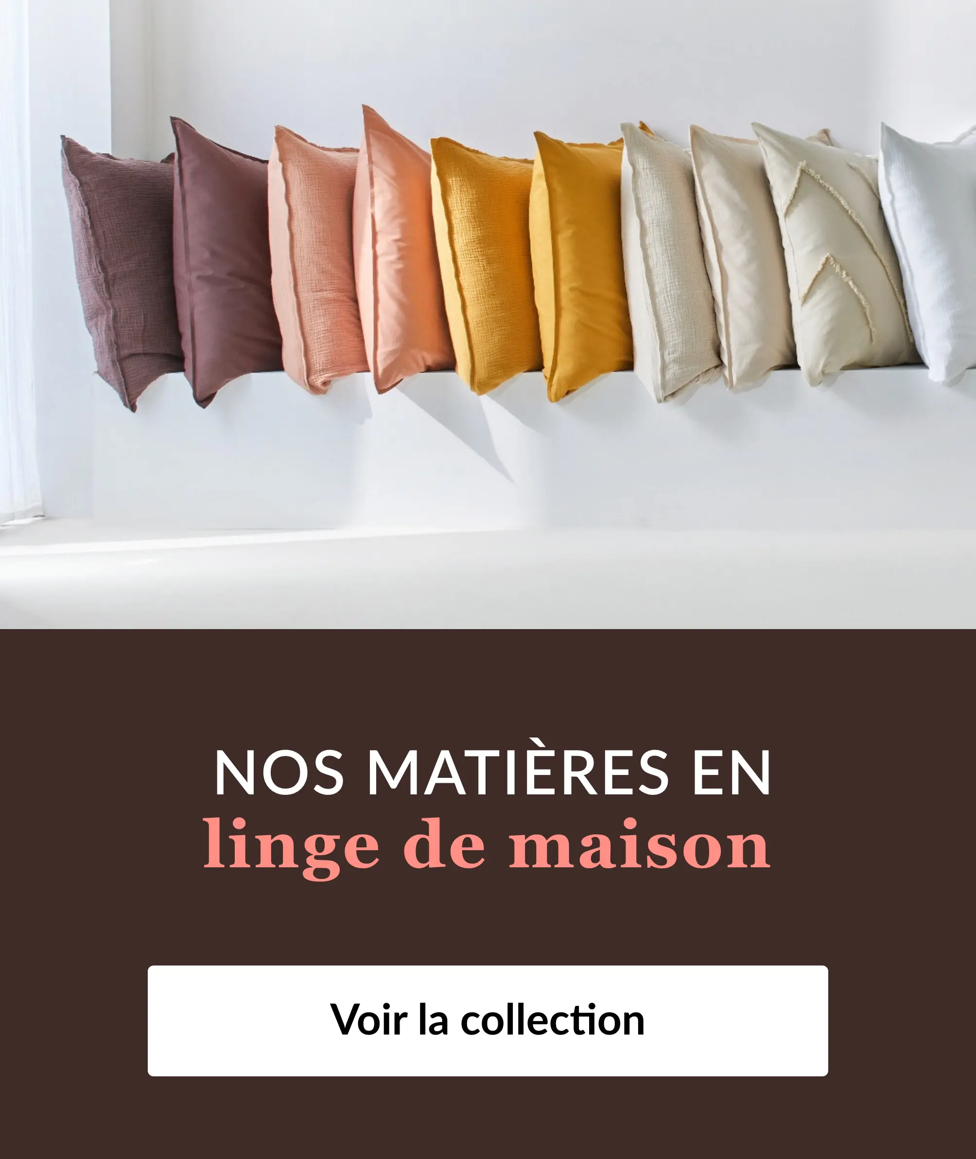 Découvrez nos matières en linge de maison sur Blancheporte.fr