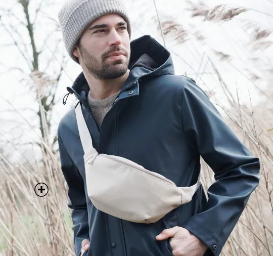 Sac banane unisexe imperméable gris pas cher | Blancheporte
