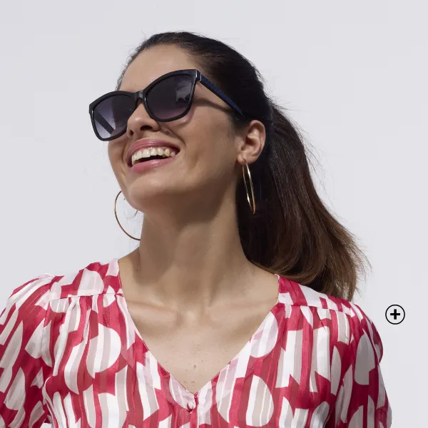 Chemisier manches blousantes imprimé rouge et blanc voile jacquard - Blog Blancheporte