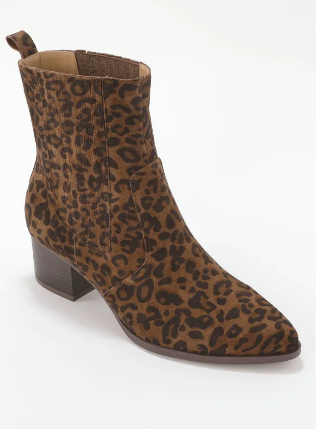 Boots western, motif léopard - Blog Blancheporte