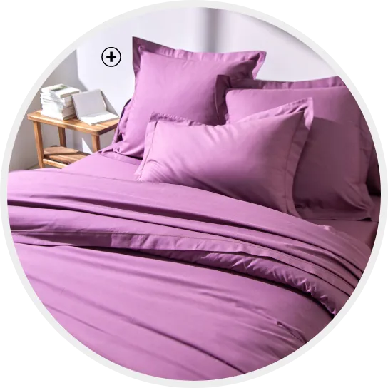 Linge de lit uni en coton avec oreiller classique et confortable | Comment choisir son oreiller ? – Blancheporte