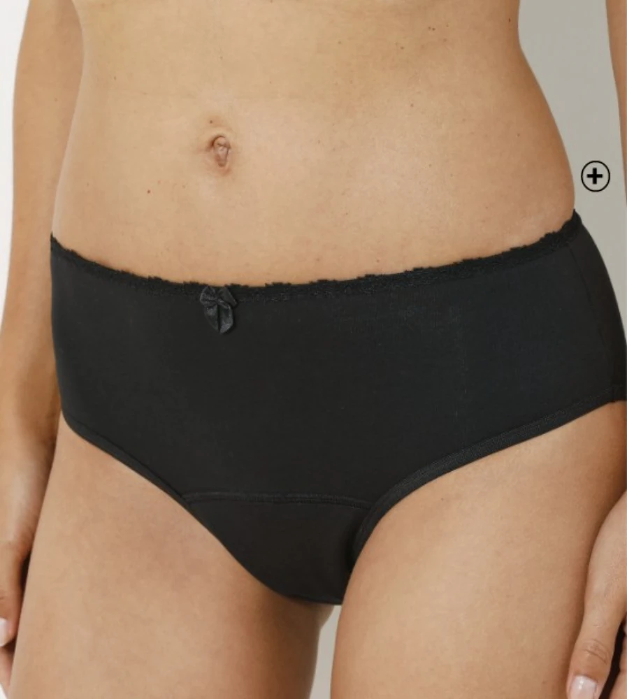 Culotte menstruelle ceinture dentelle Culotte menstruelle ceinture dentelle noir pas cher | Blancheporte