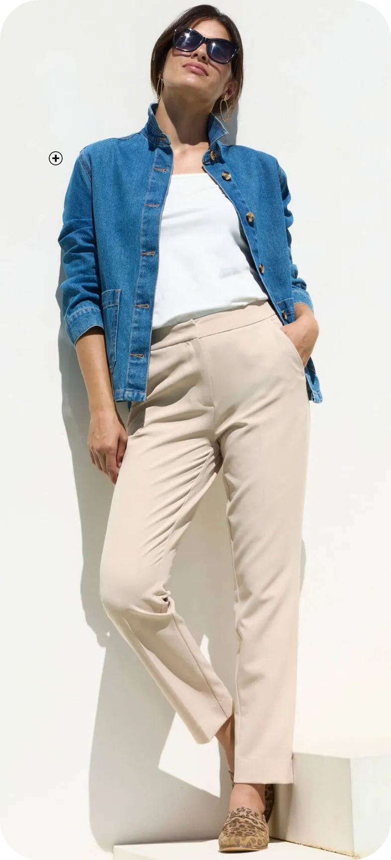 Veste boutonnée, jean - Blog Blancheporte