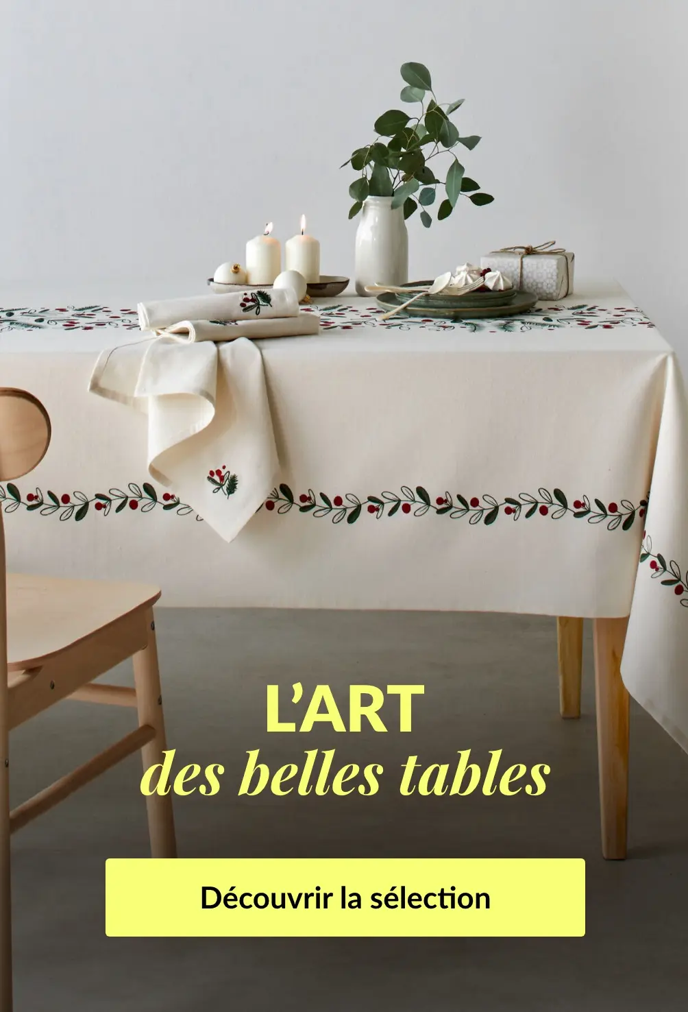 Craquez pour nos sélections de décoration de tables pour les fêtes