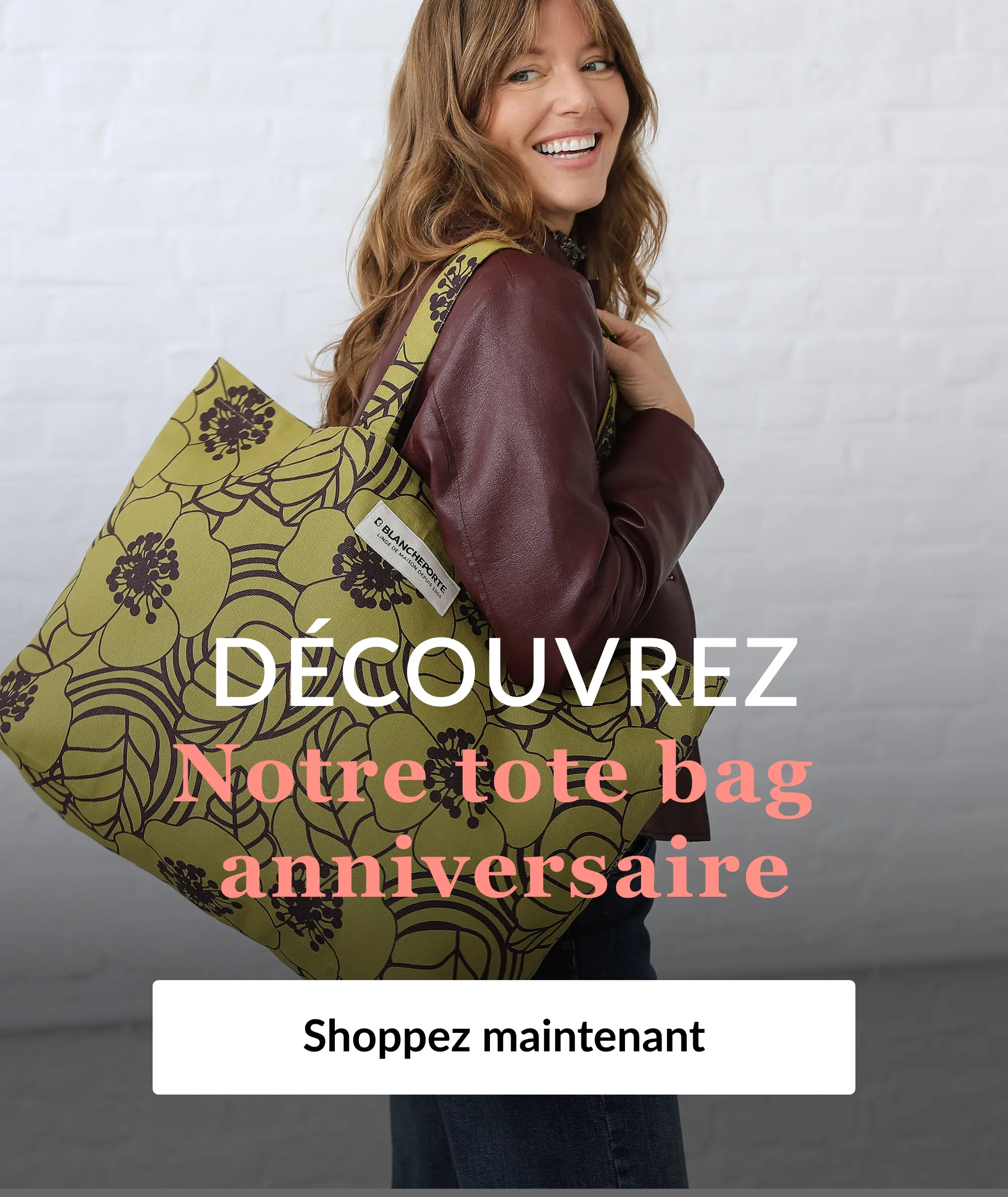 Découvrez notre totebag anniversaire sur Blancheporte.fr
