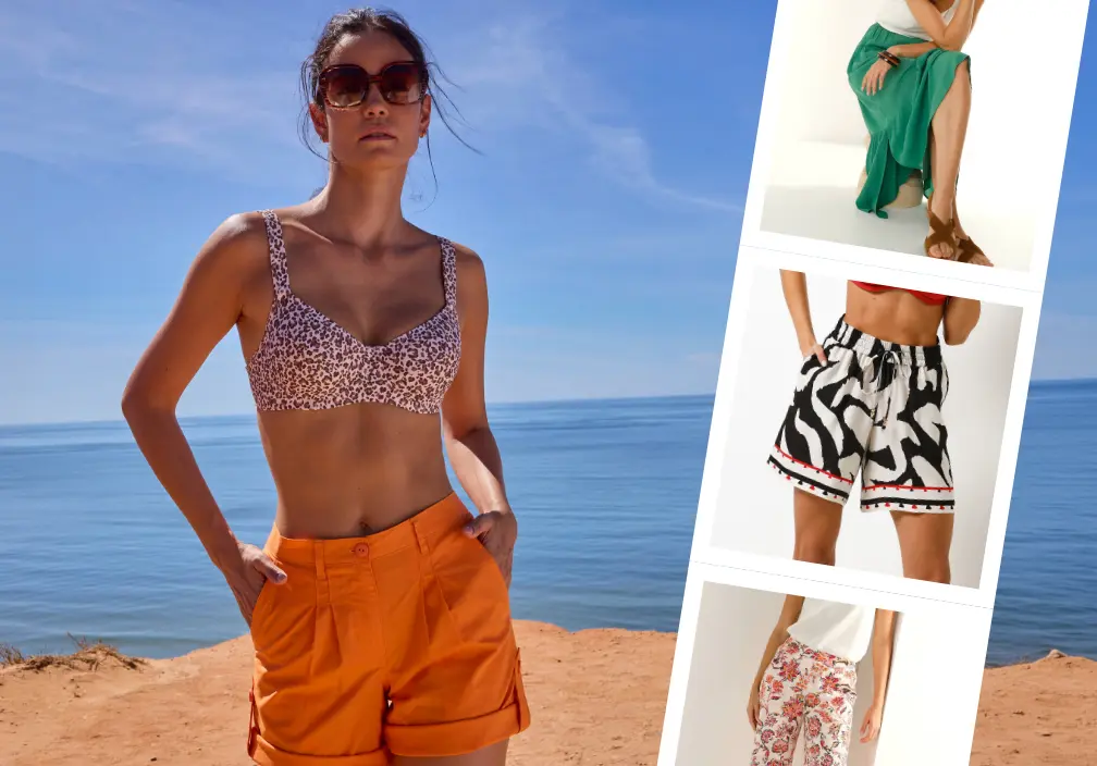 Profitez de notre sélection de bas spéciale été : corsaires, bermudas, jupes ou encore pantalons fluides
