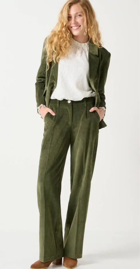 Pantalon large velours - Blog Blancheporte