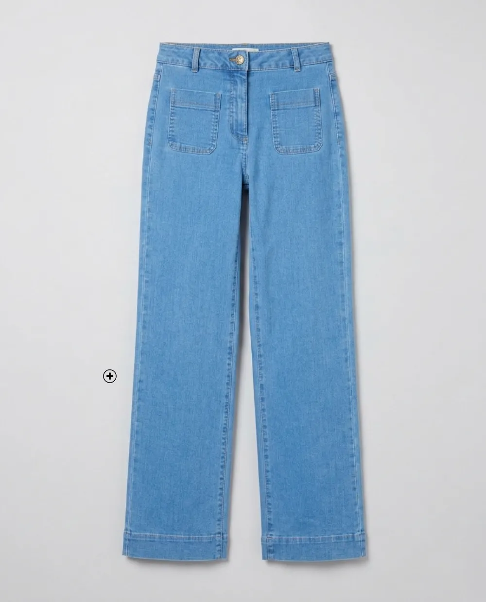 Jean coupe large femme taille haute petite stature, denim - Blog Blancheporte