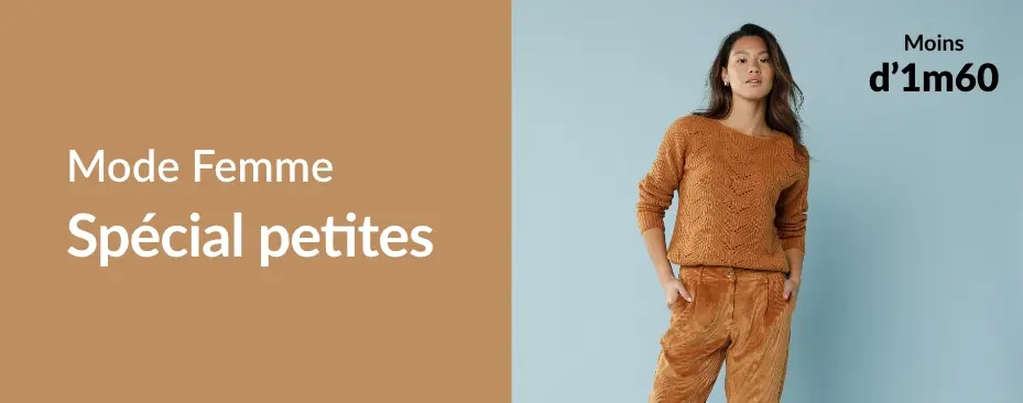 Explorez notre collection mode femme spéciale petites tailles