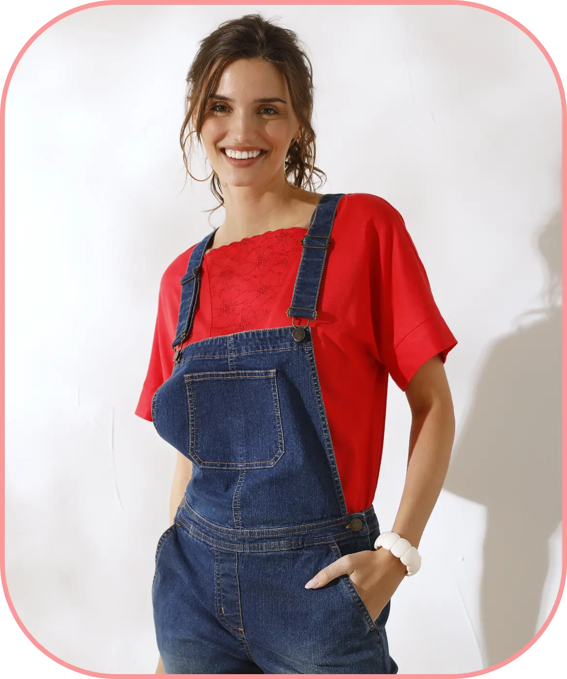 Salopette en jean stone, le bon plan mode des soldes été 2025 | Blancheporte