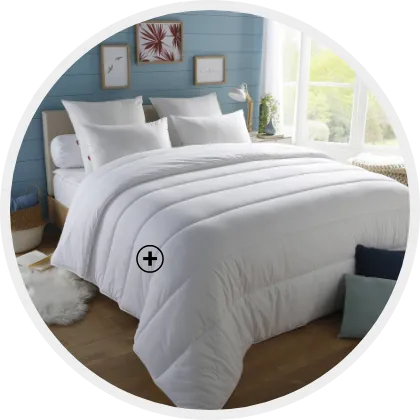 Couette anti-punaises de lit et antibactérienne 300g/m², parfaite pour illustrer comment choisir sa parure de lit avec protection hygiénique | Blog Blancheporte