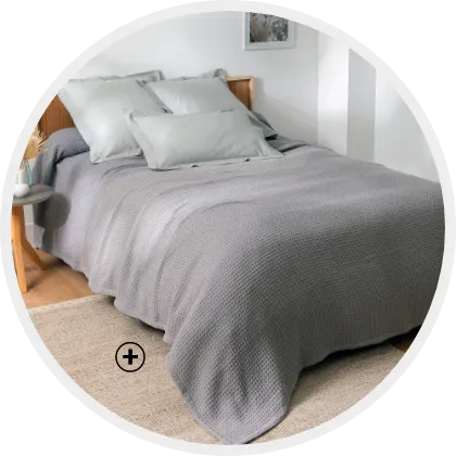 Couverture légère climatisante 350 g/m² en nid d’abeille, idéale pour un couchage sain et tempéré toute l’année | Blancheporte