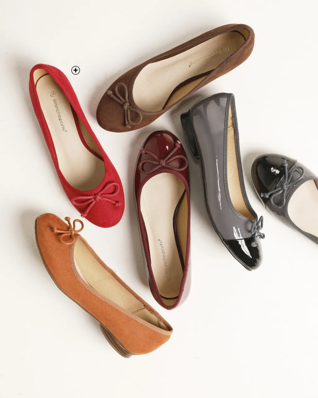 Ballerines plates bicolores – modèle élégant et raffiné, parfait pour compléter une robe chemisier longue ou une robe droite