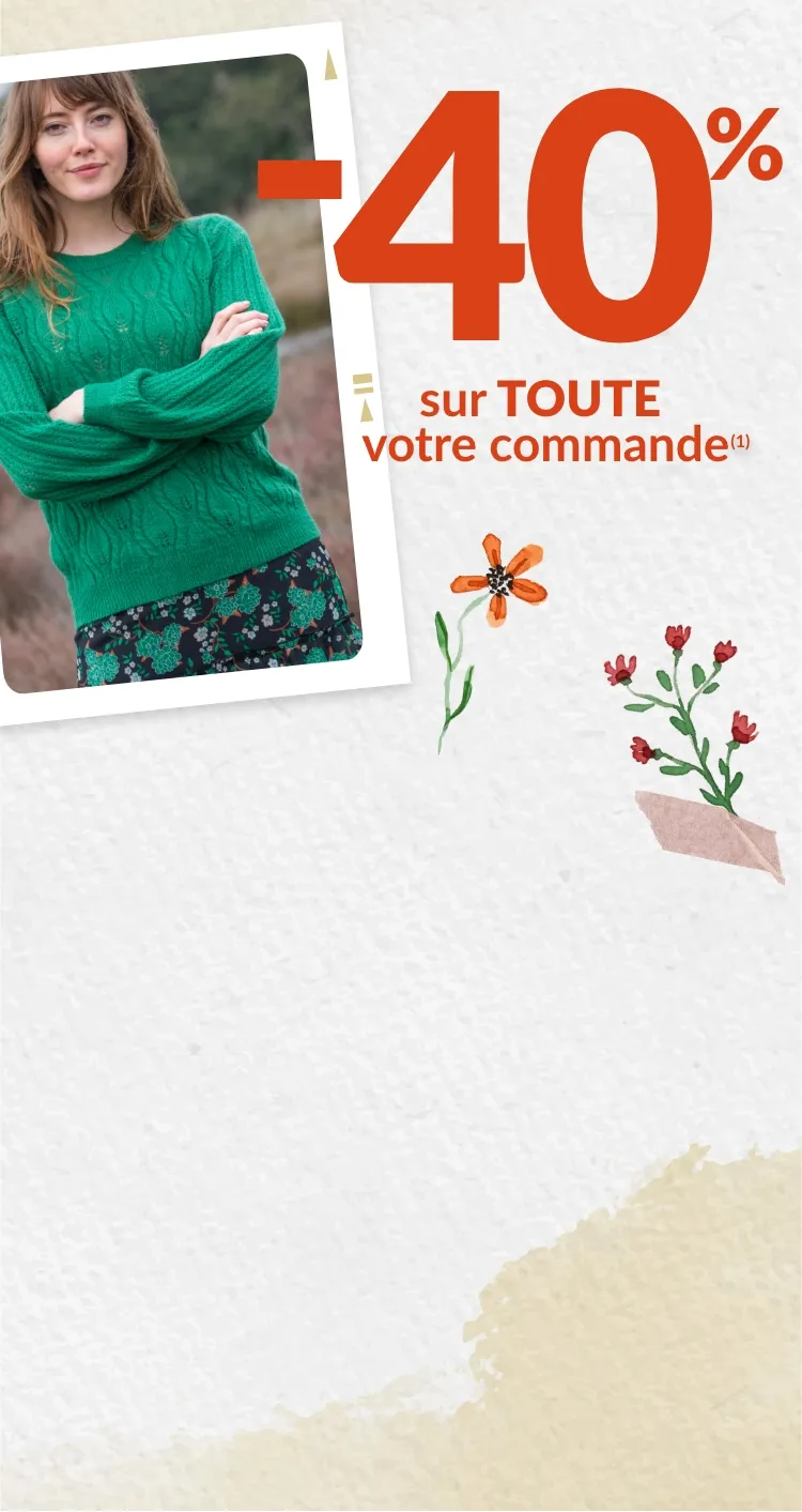 Profitez de -40% sur toute votre commande dès 2 articles achetés avec le code 699003 !