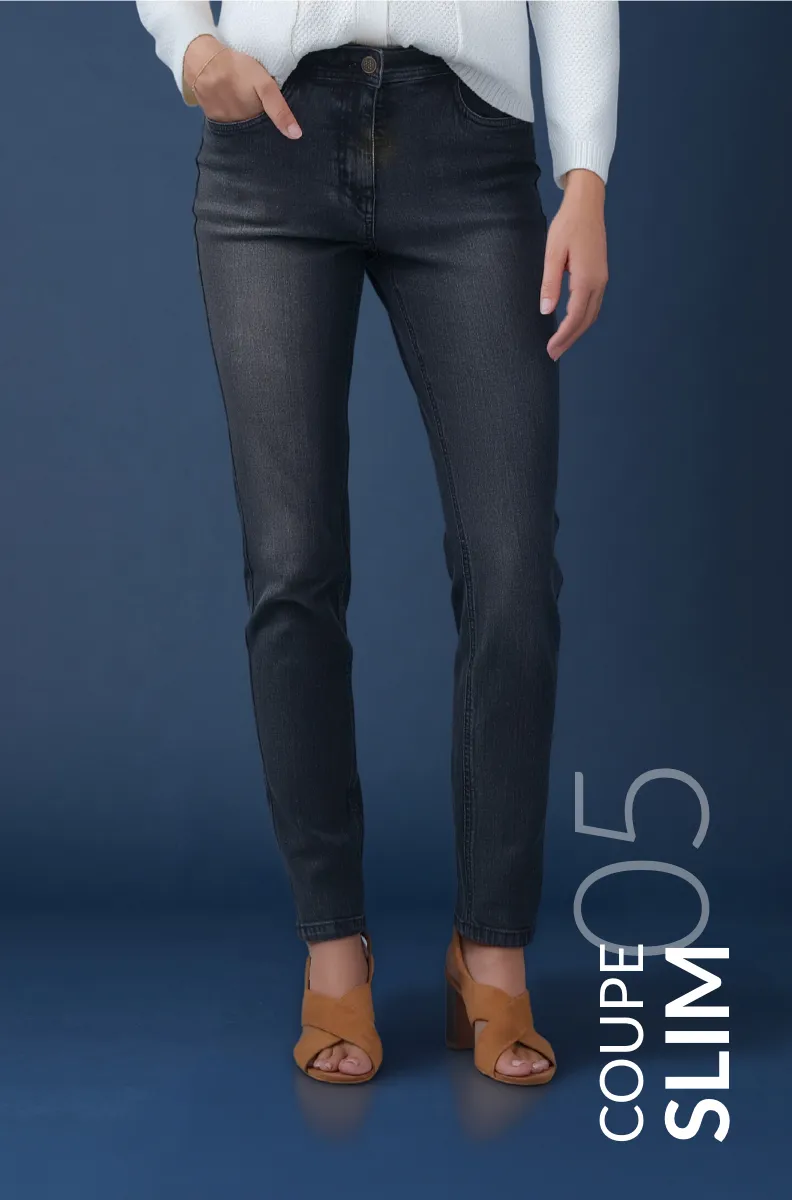 Jean slim taille haute, petite stature - Blog Blancheporte