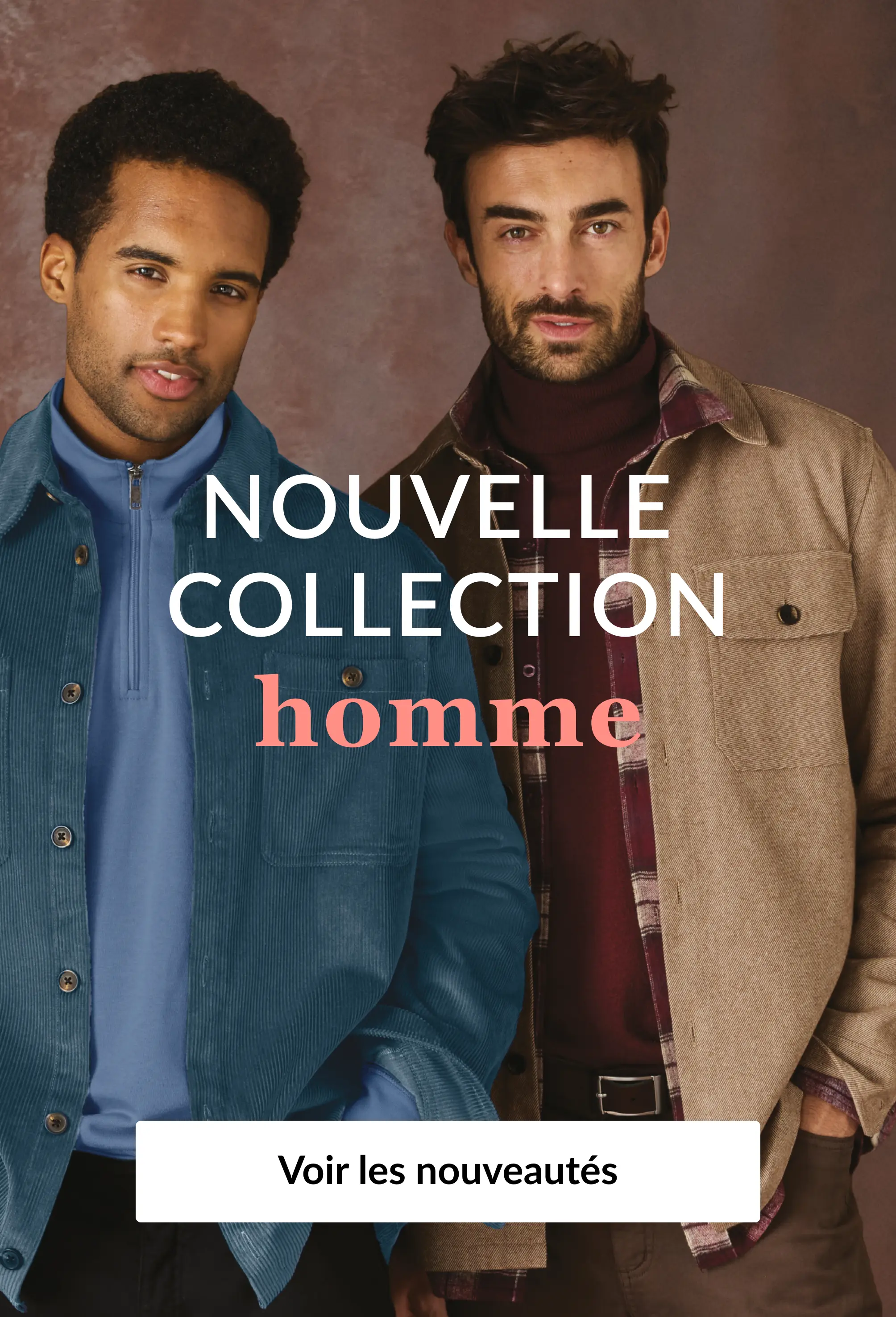 Découvrez nos nouveautés homme sur Blancheporte.fr