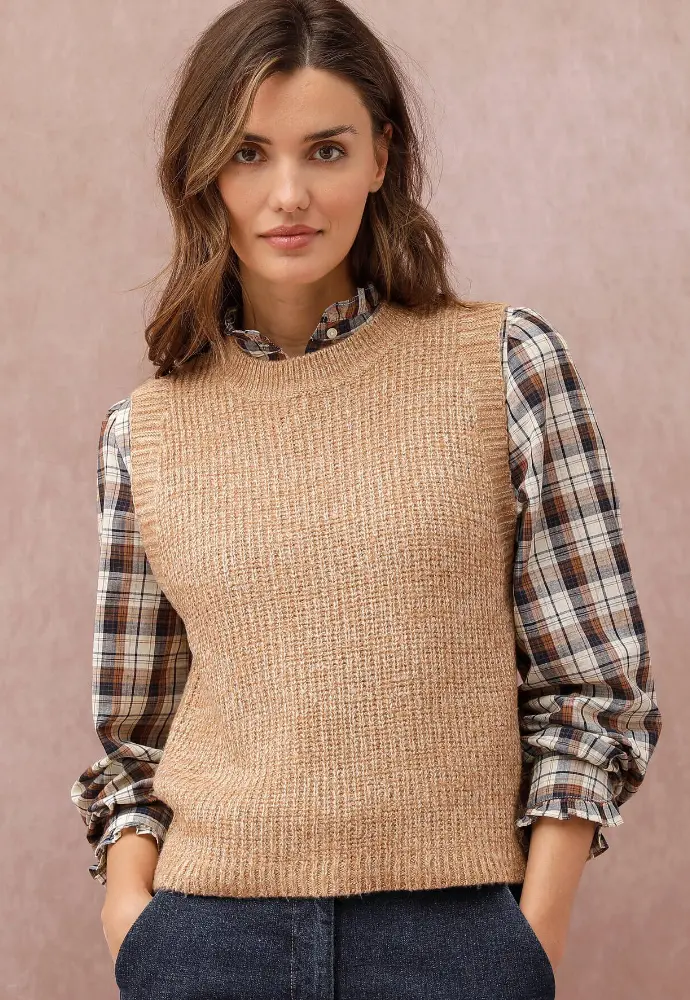 Pulls sans manche pour femme Blancheporte