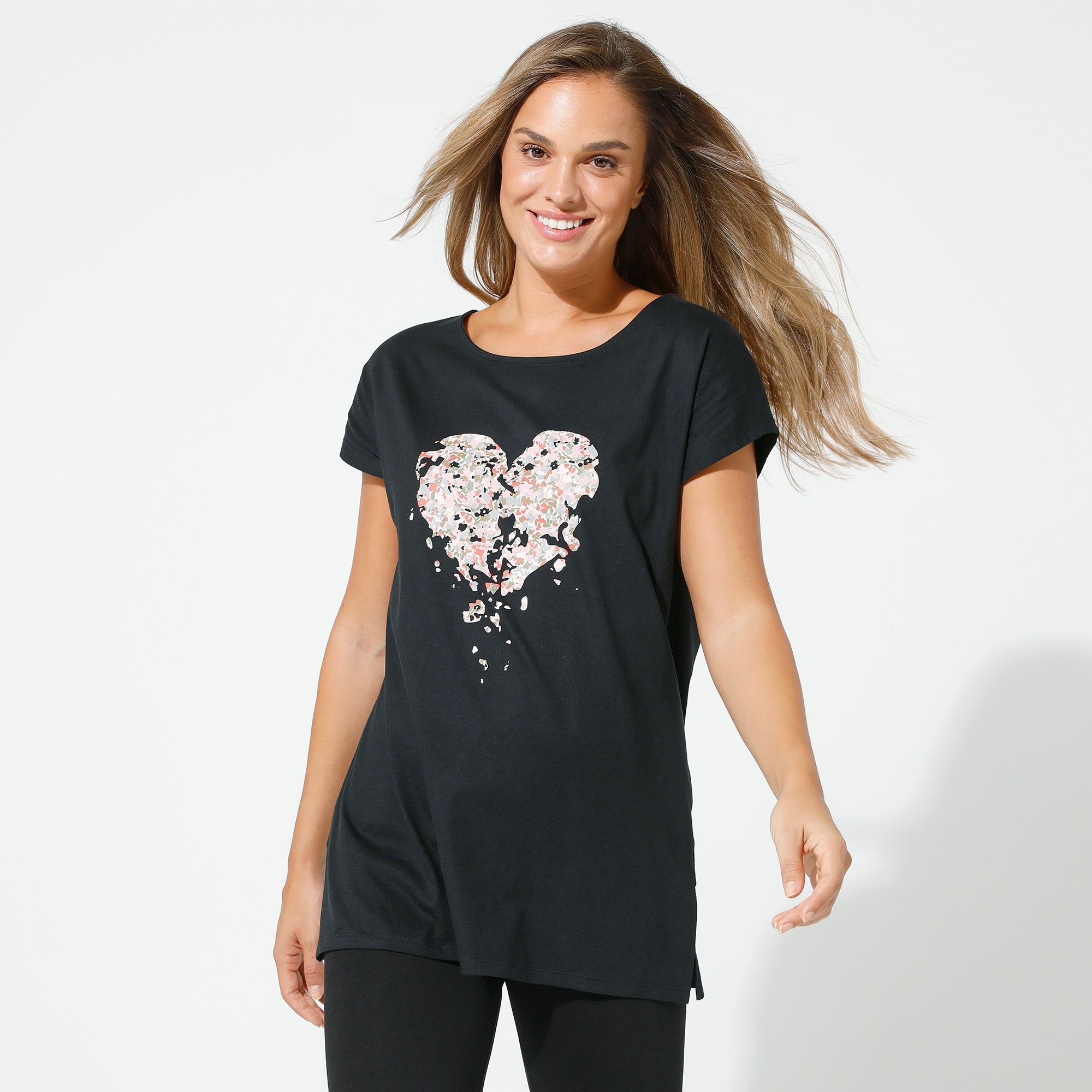 Tunique Col Rond Imprimé Placé - Blancheporte