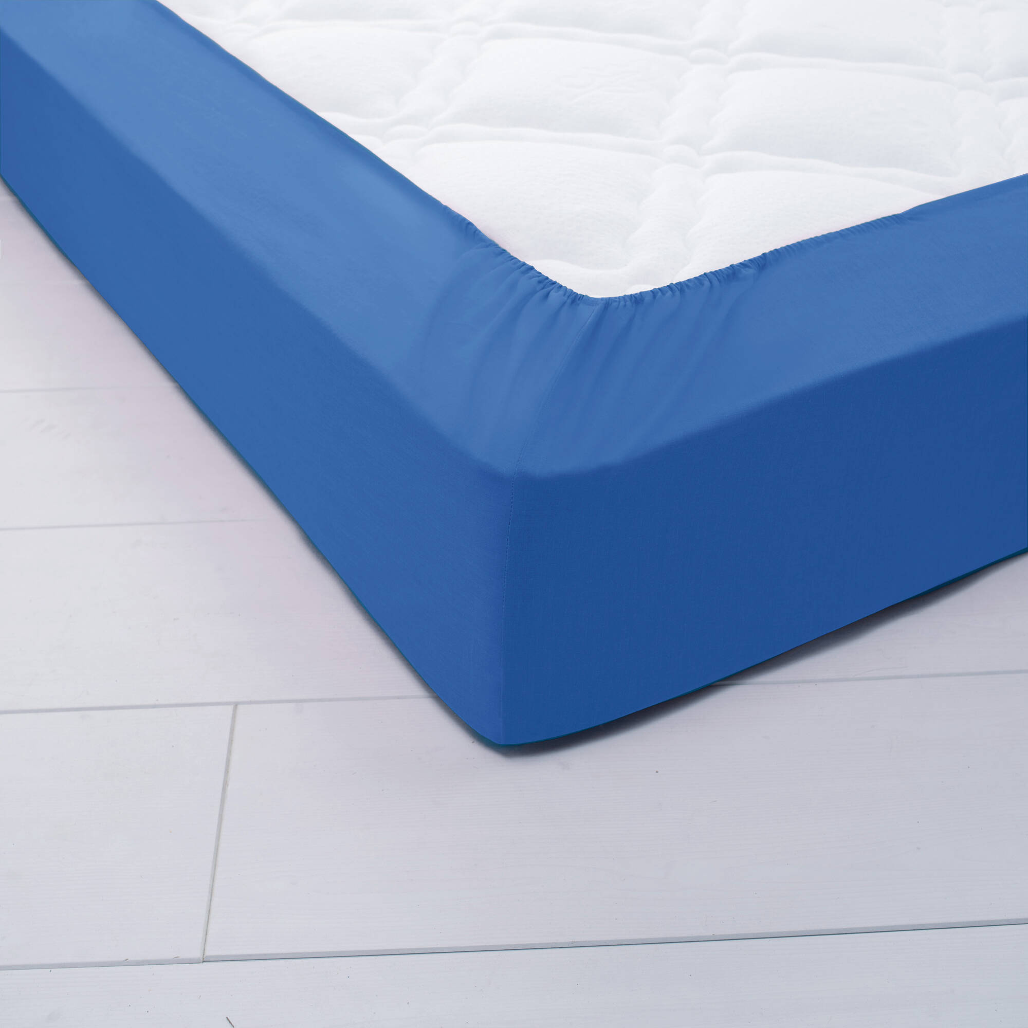 Drap-housse uni jersey bonnets 26 cm - Blancheporte