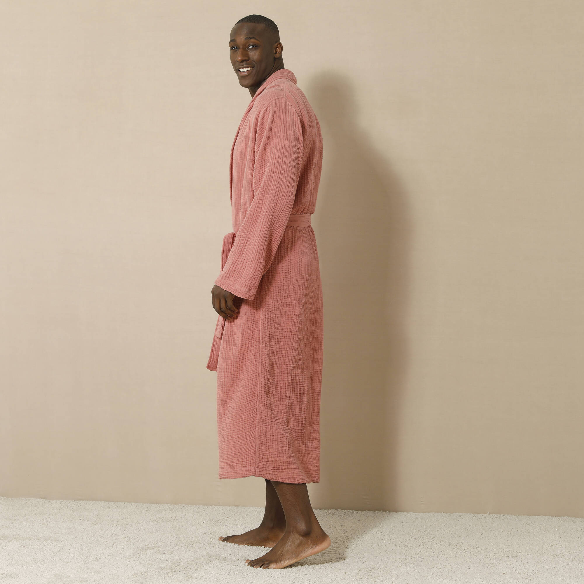 Carré Blanc Peignoir Gaze De Coton Femme Gaze De Coton Magasin De