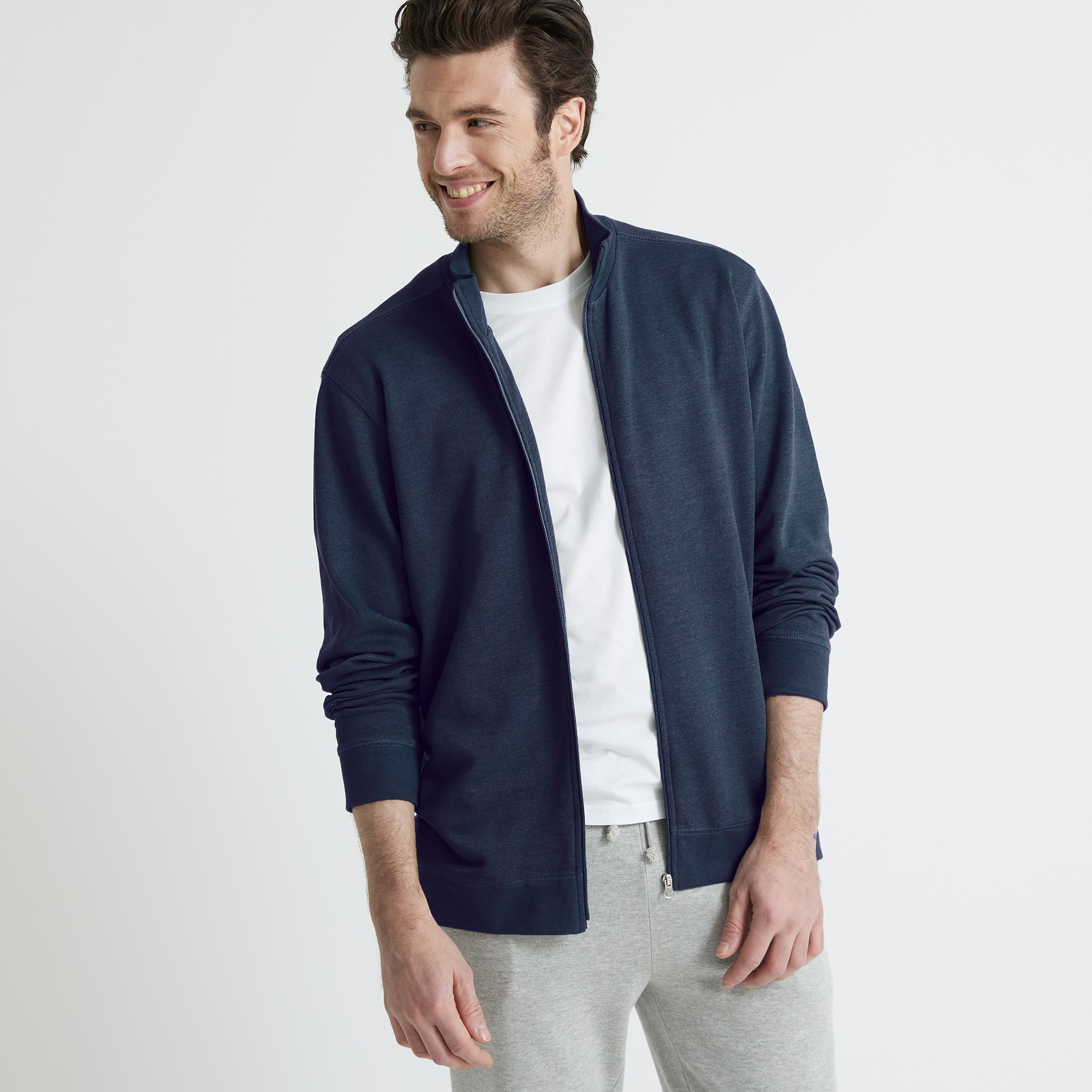 Sweat Entièrement Zippé Uni - Blancheporte