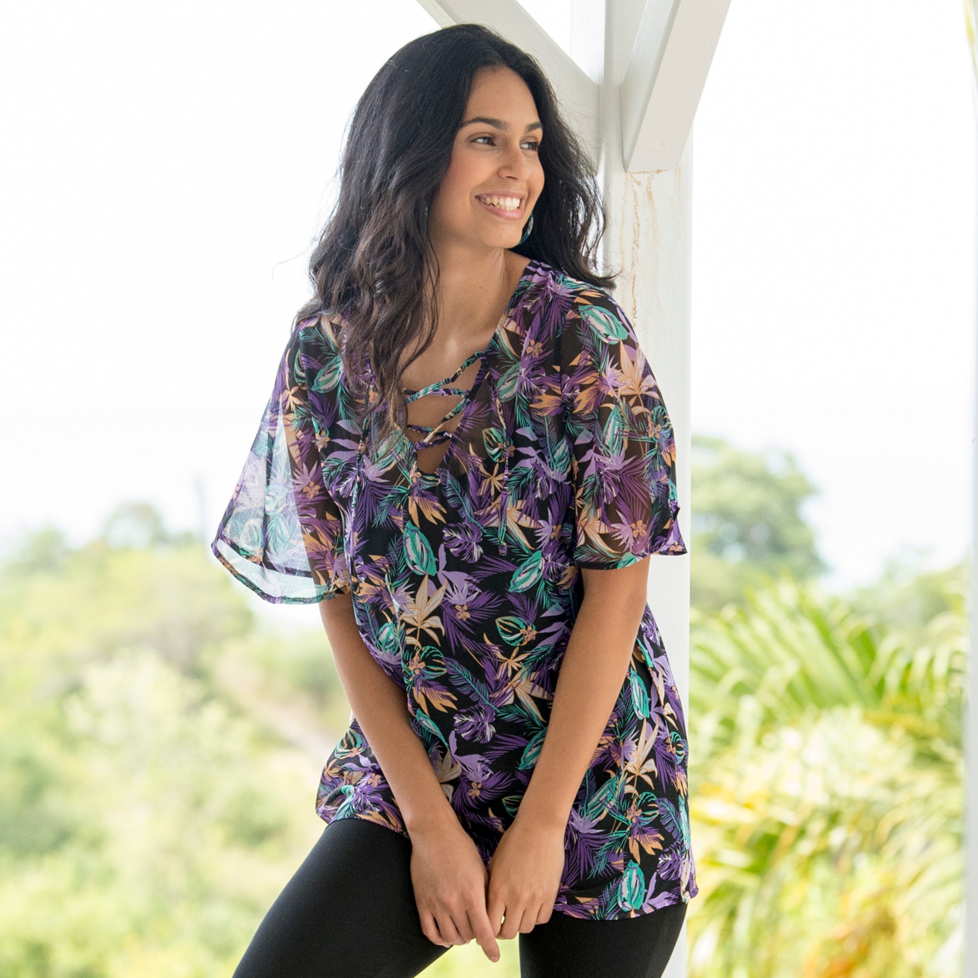 Tunique Voile Imprimée - Blancheporte