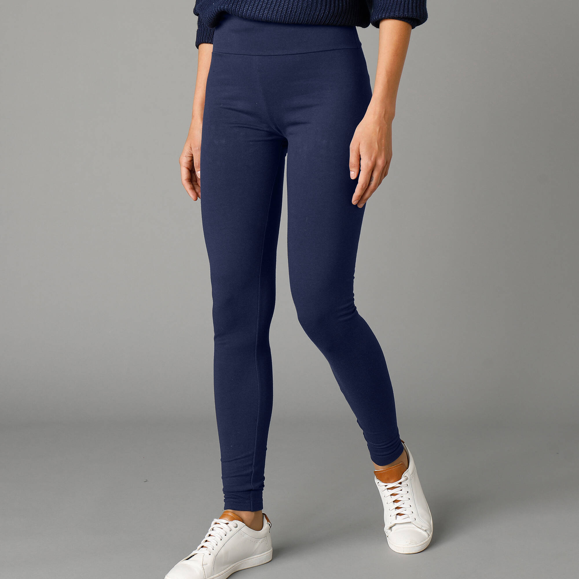 Legging taille haute special froid molleton gratte marine Blancheporte