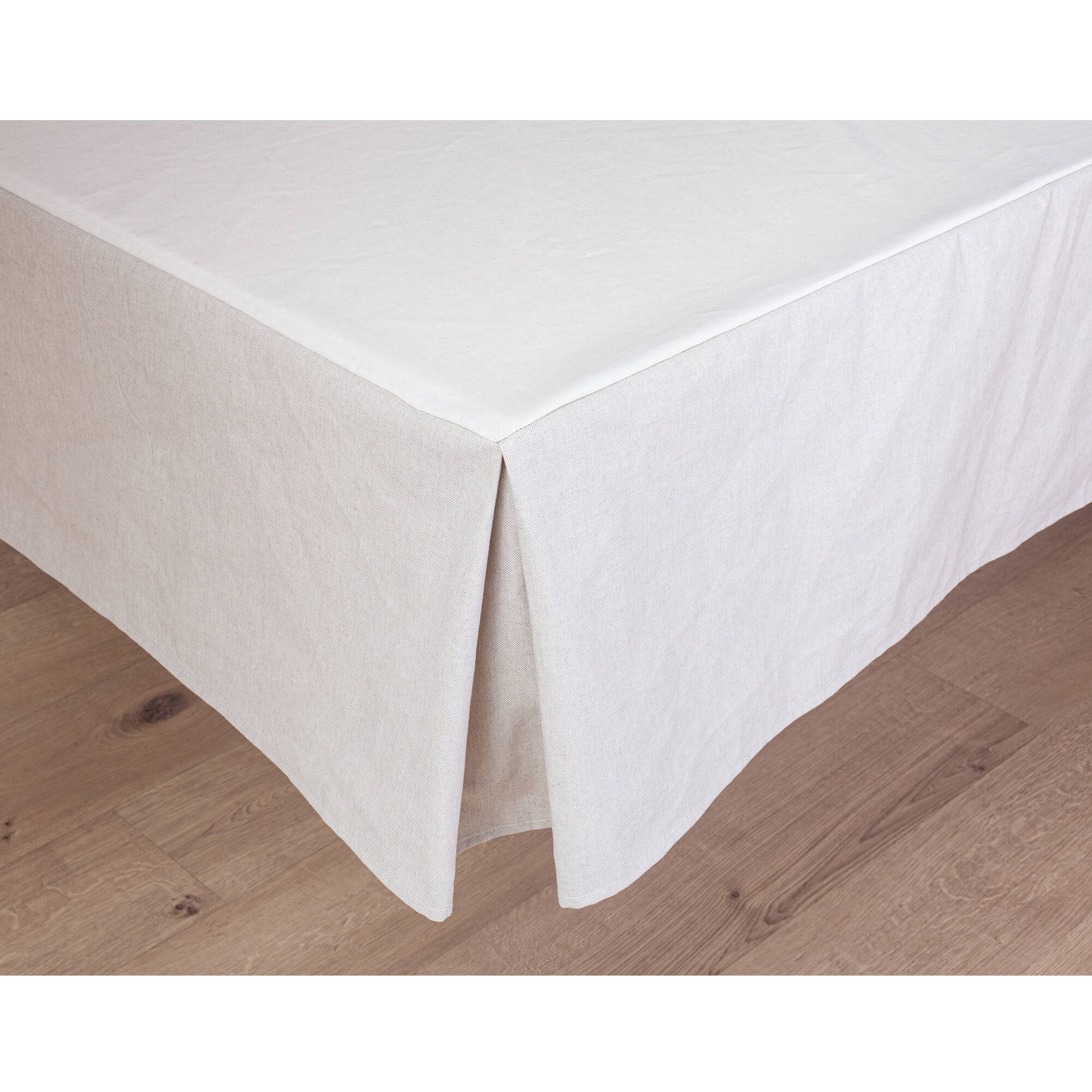 Cache-sommier effet lin coton - Blancheporte